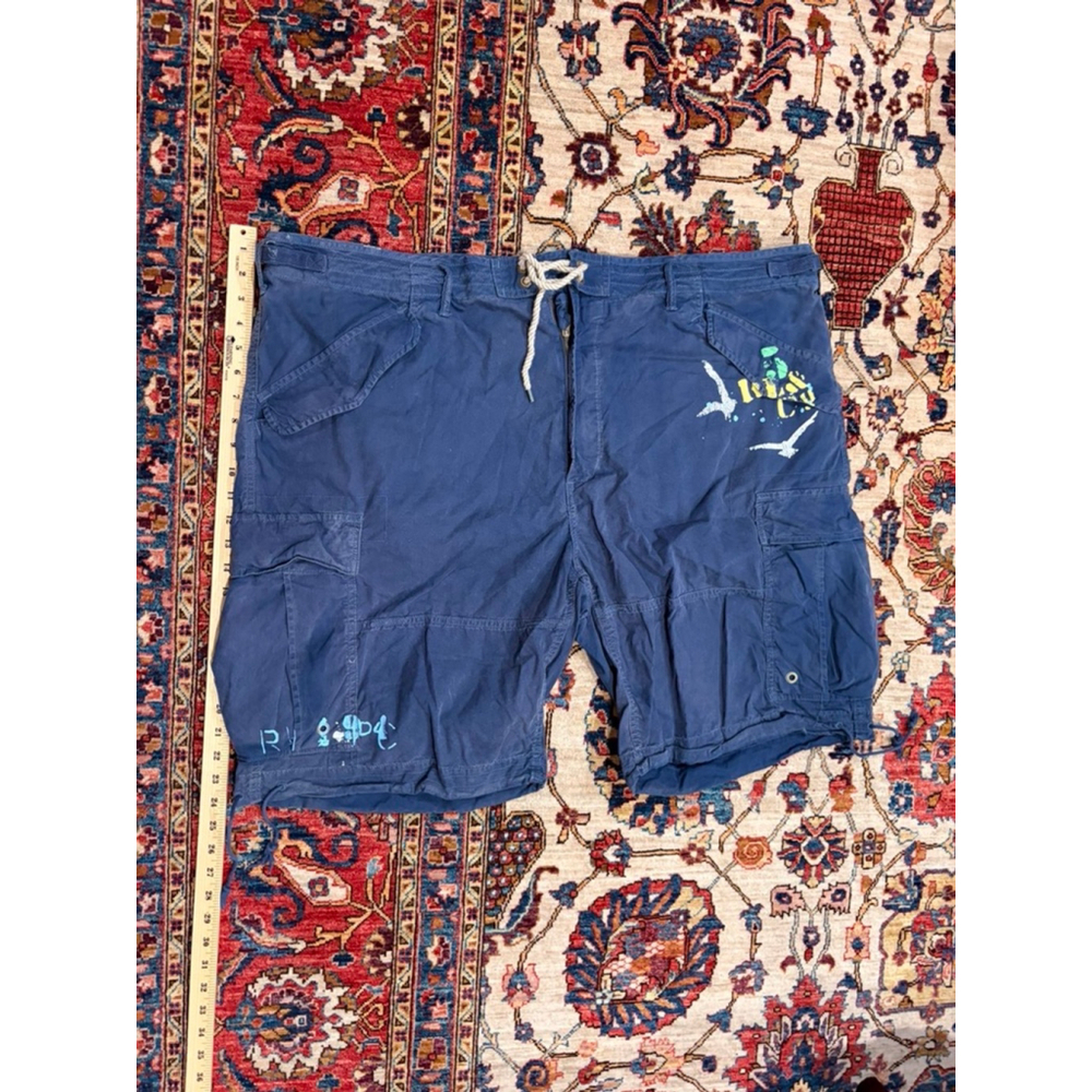 Ralph Lauren RLPC & Co. Naval Outfitters Cargo Shorts Blue Size 48 - Picture 2 of 10